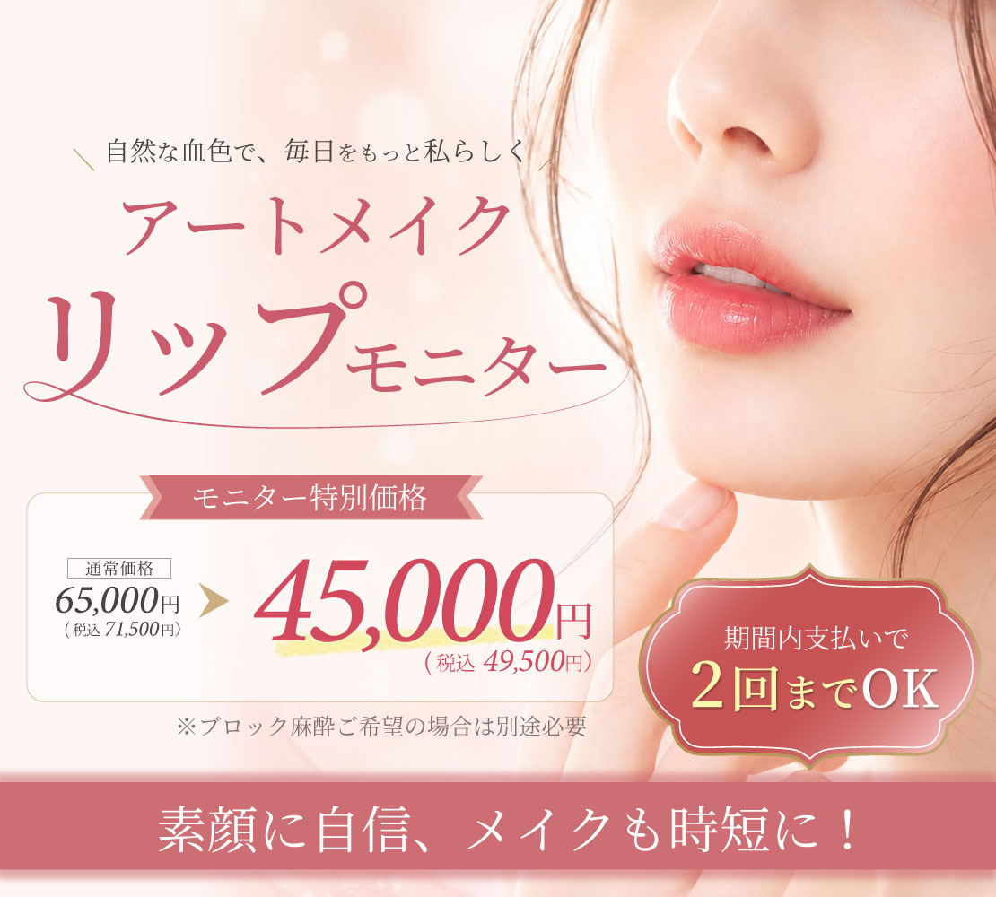 リップアートメイク・モニター募集