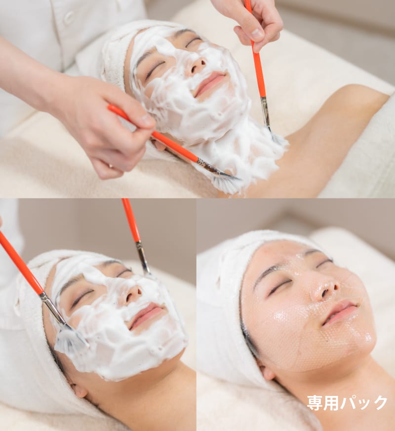 ララピールで毛穴のケアをするイメージ