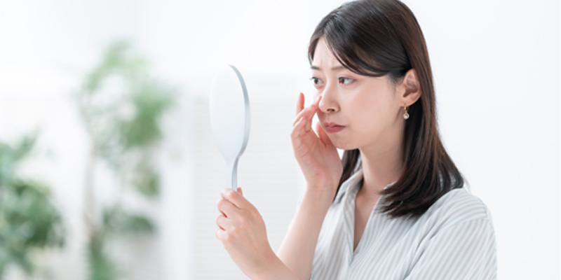 鼻ヒアルロン酸で失敗しやすい部位のイメージ