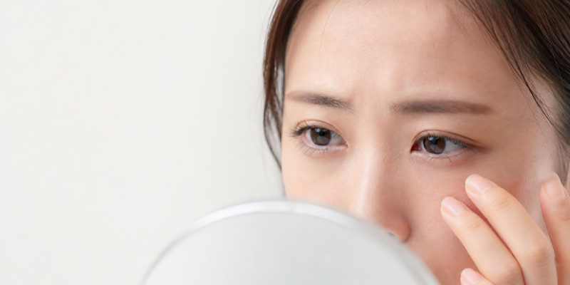 まぶたの厚みや二重幅によって埋没法の持続性が変わるイメージ