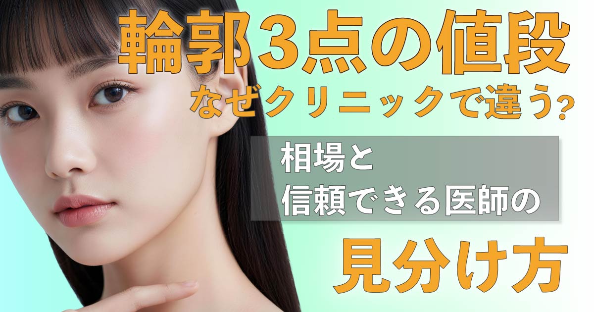 輪郭3点の費用相場と信頼できる医師の選び方を解説