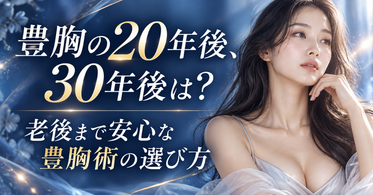 豊胸後20年後・30年後の変化と老後を見据えた豊胸術の選び方