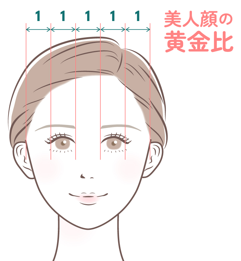 美人顔の黄金比
