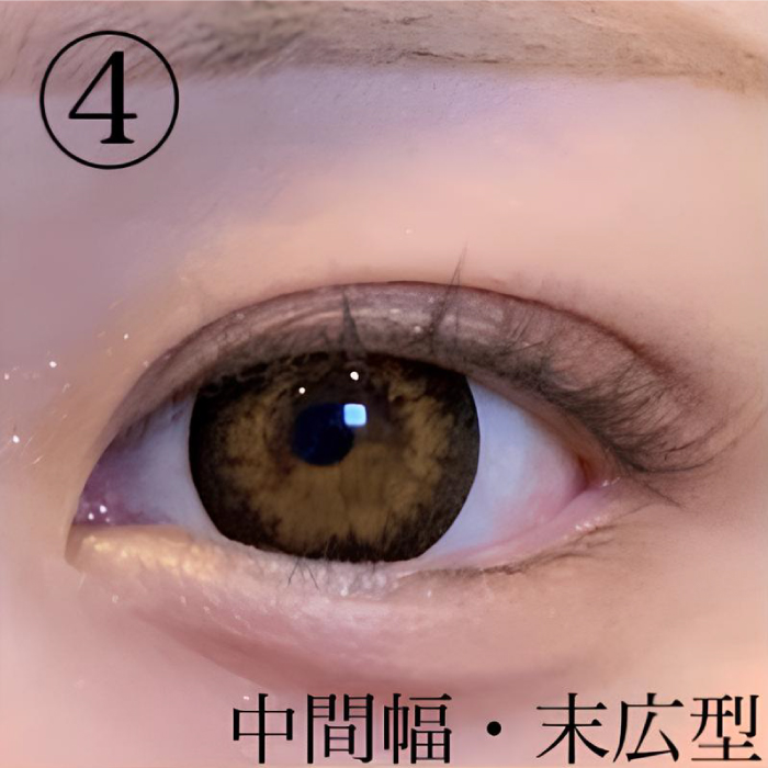 中間幅×末広型の写真